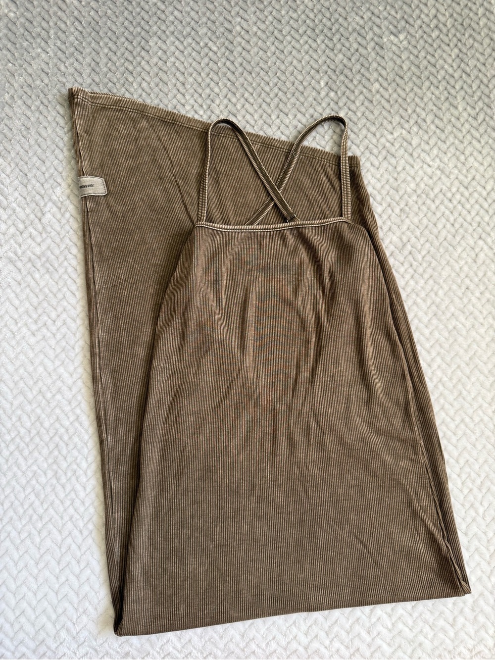Joah brown cross back midi dress - Picture 10 of 10